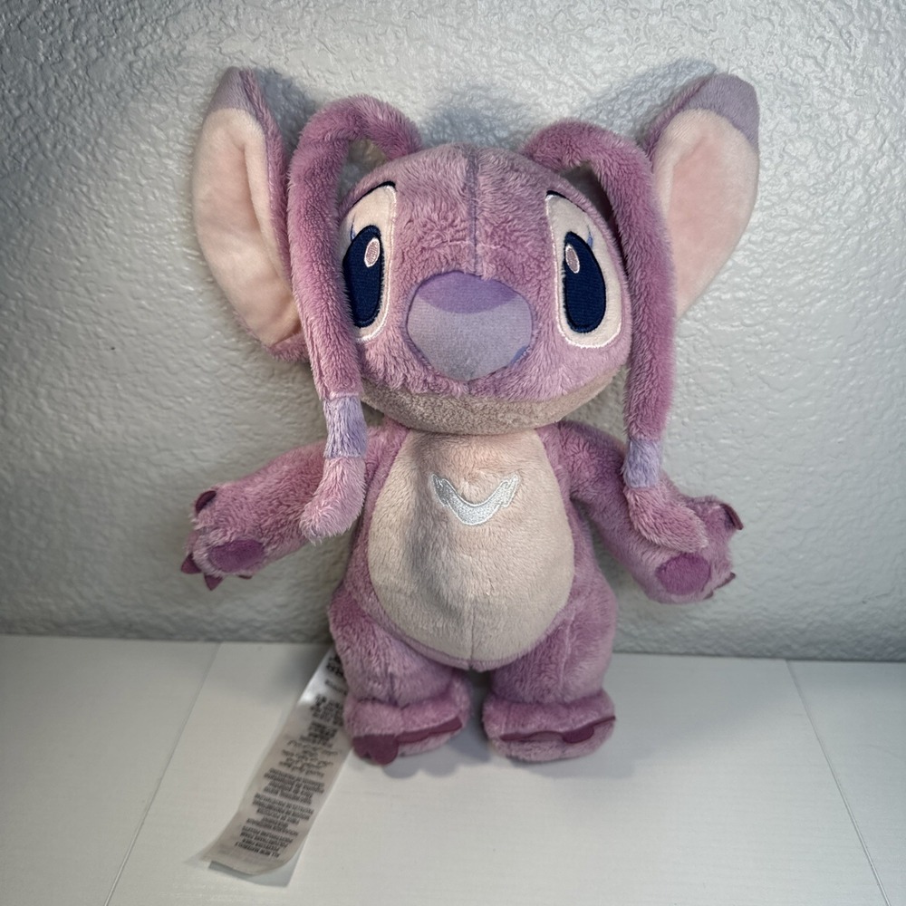 Disney ANGEL 9" Plush Toy Lilo & Stitch Stuffed Pink Alien